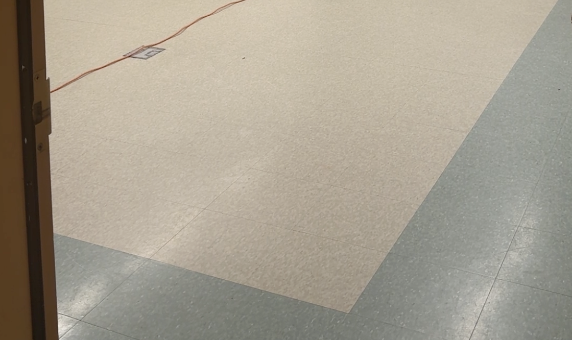 After - Floor stripping and waxing